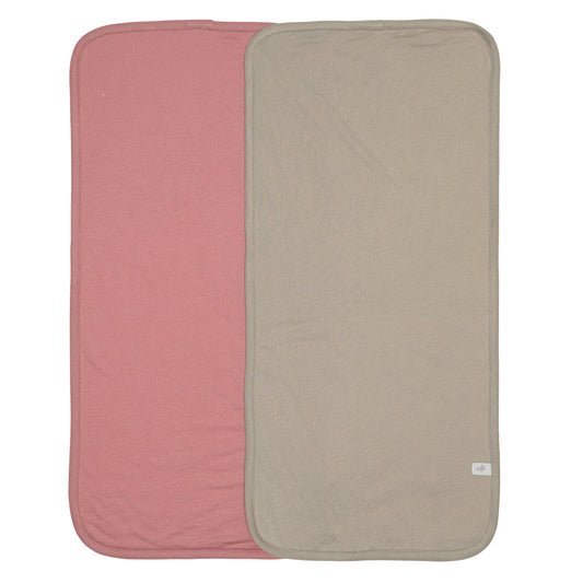Ensemble 2 serviettes pour le rot - Lotus Taupe
