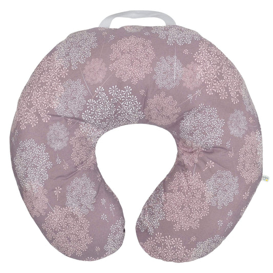 Coussin d'allaitement - Pissenlits prune